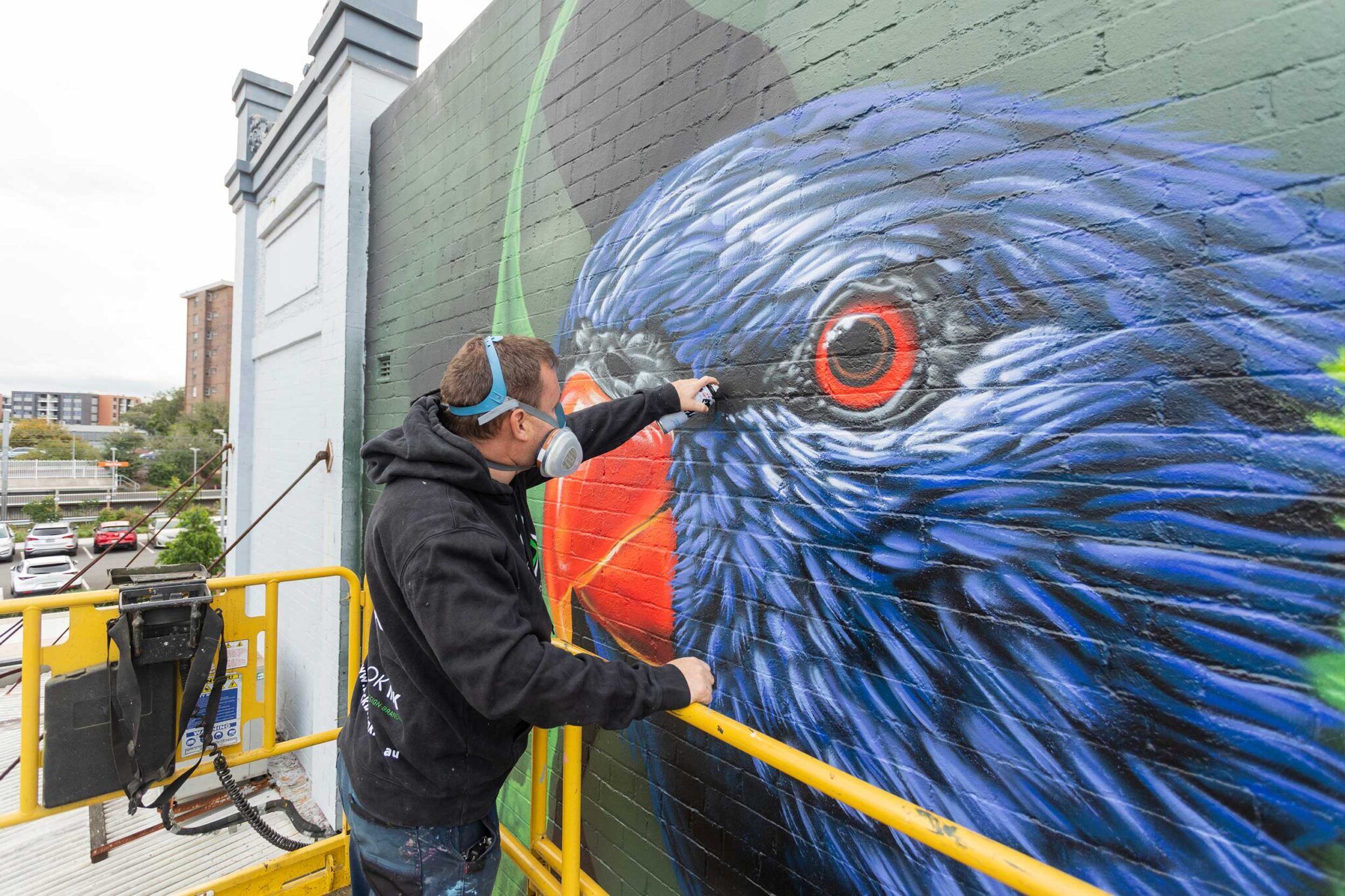 large-scale street art mural project