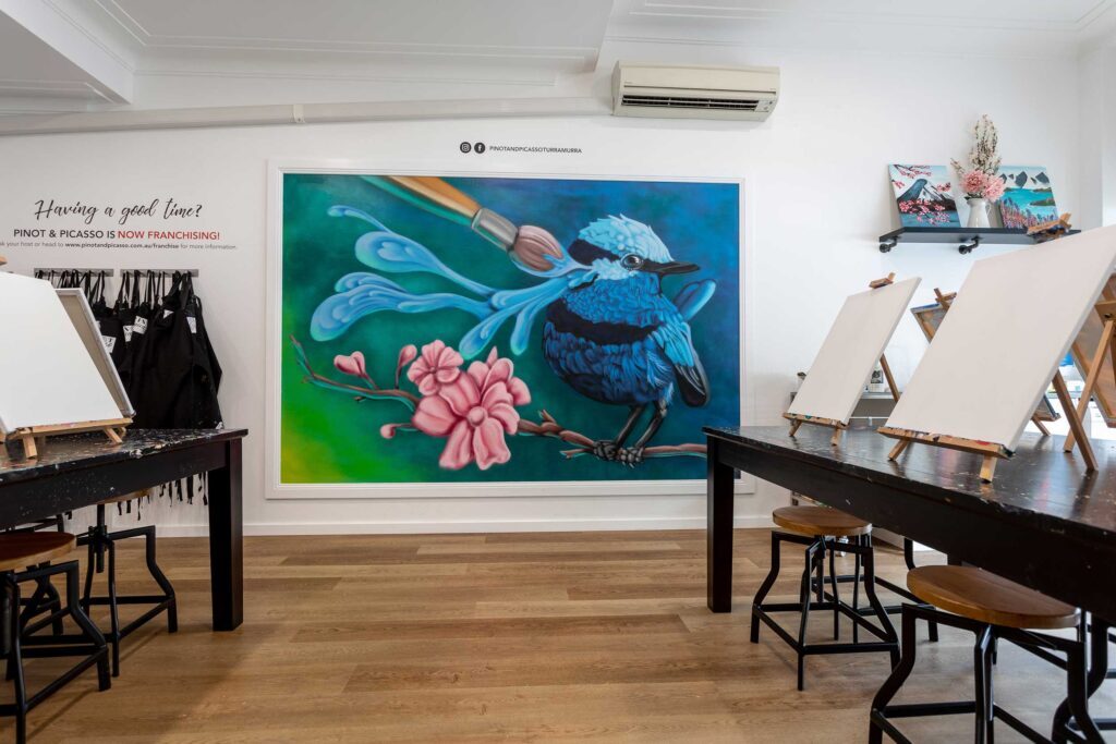 Street Art inspired mural for Paint and Sip Turramurra
