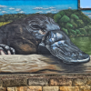 Detail of Camden Rotary mural featuring native wildlife and environmental themes