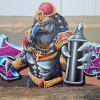 M5 graffiti mural project feature wall